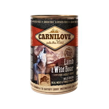 Carnilove  Adult Lamb &amp; Wild Boar Can - Bárány és Vaddisznó Hússal konzerv 400g