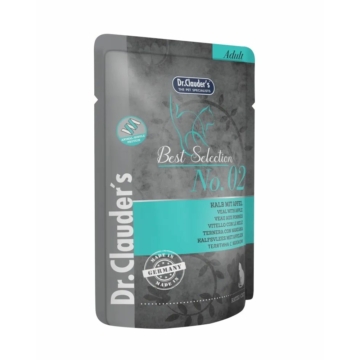 Dr.Clauders Best Selection Cat No2 alutasak borjú almával - Mono Protein 85g – konzerves macskaeledel
