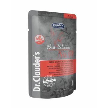 Dr.Clauders Best Selection Cat No8 alutasak marha&kacsa burgonyával - Catnip 85g – konzerves macskaeledel