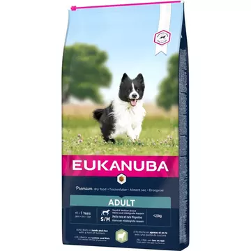 Eukanuba Adult Small&amp;Medium Lamb &amp; Rice kutyatáp 18kg
