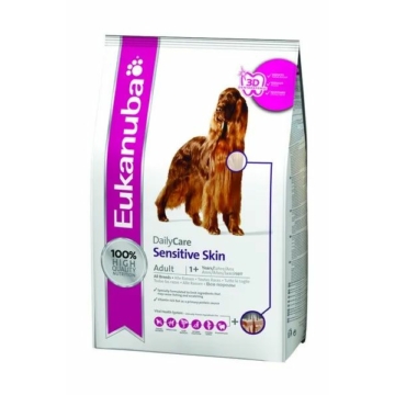 Eukanuba Daily Care Sensitive Skin kutyatáp 2,3kg – száraz kutyatáp