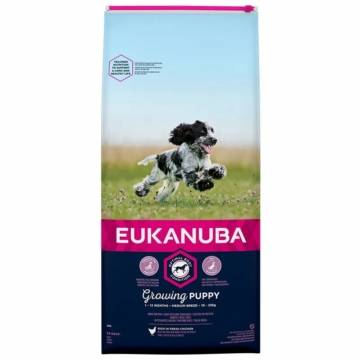 Eukanuba Puppy Medium kutyatáp 15kg – száraz kutyatáp