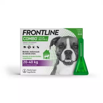 Frontline Combo kutya L 20-40 kg 2.68 ml 3x