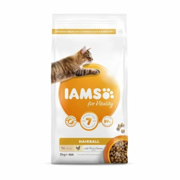 Iams Cat Adult Hairball Control csirke macskatáp 2kg – száraz macskatáp