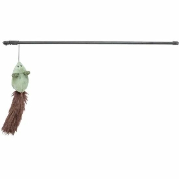 Játék Rúd Egérrel, Műanyag/Plüss, Macskamentával, 46cm – kutyajáték