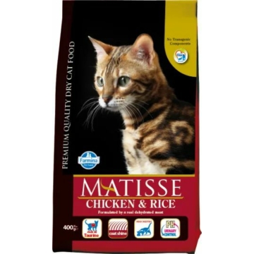 Matisse Chicken & Rice 400g – száraz macskatáp