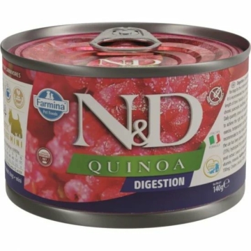 N&D Quinoa Dog konzerv Digestion adult mini 140g – konzerves kutyaeledel