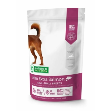 Natures Protection Dog Mini Extra Salmon 500g – száraz kutyatáp