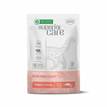 Natures Protection SC Alutasak Adult Cat tuna&shrimp skin&coat care topper 70g