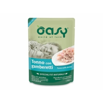 Oasy Cat Alutasak Natural Tuna&amp;Shrimp 70g