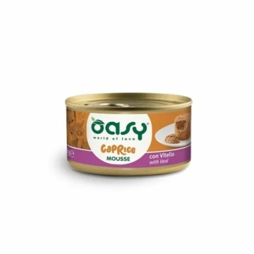 Oasy Cat Konzerv Caprice Mousse Veal - borjúhús 85g – konzerves macskaeledel