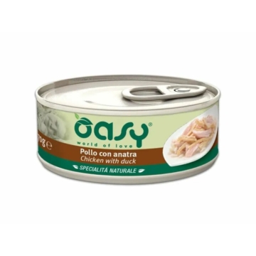 Oasy Cat Konzerv Natural Chicken&Duck 70g – konzerves macskaeledel