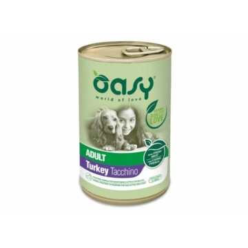 Oasy Dog Lifestage Adult paté Turkey All Breeds 400g – konzerves kutyaeledel