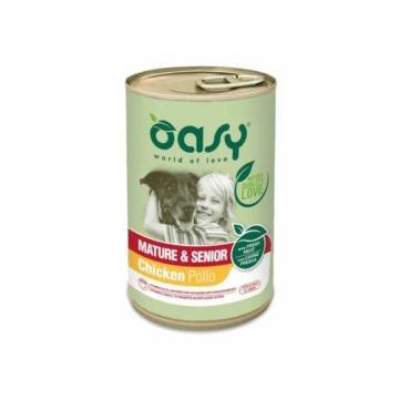 Oasy Dog Lifestage Mature&Senior paté 400g – konzerves kutyaeledel