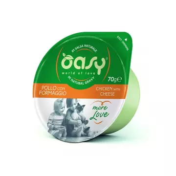 Oasy Cat Tálka More Love Chicken&amp;Cheese 70g