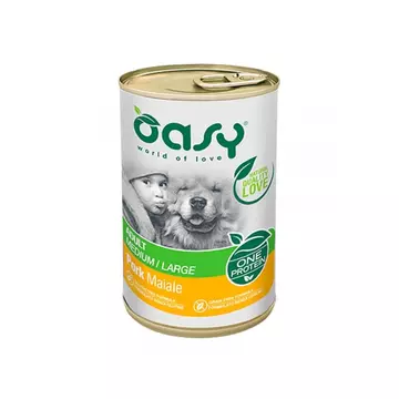 Oasy Dog Konzerv OP Adult Medium/Large Pork 400g