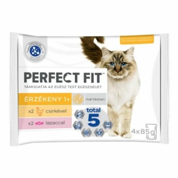 Perfect Fit alutasak sensitive csirke & lazac 4x85gr – konzerves macskaeledel