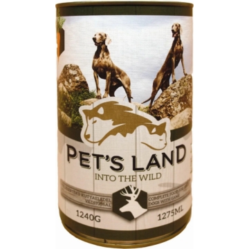 Pet s Land Dog Konzerv Vadashús répával 1240g – konzerves kutyaeledel