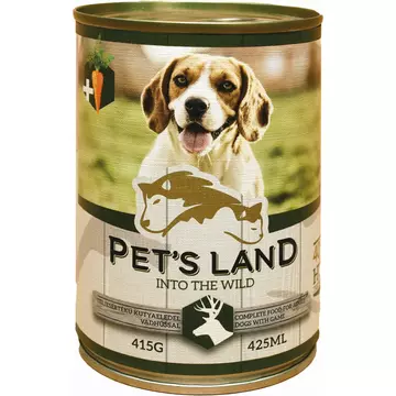 Pet s Land Dog Konzerv Vadashús répával 415g