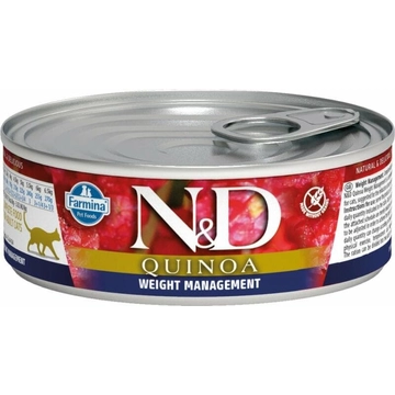 N&amp;D Cat Quinoa konzerv weight management 80g
