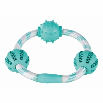 Trixie Játék Denta Fun Gumi Labdák Karikán 20cm/5cm – kutyajáték