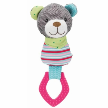 Trixie Játék Junior Szövet Medve Karikával 23cm – kutyajáték