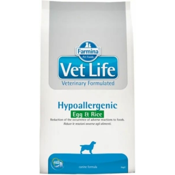 Vet Life Dog Hipo Egg & Rice 2 Kg – száraz kutyatáp
