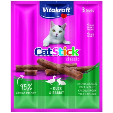 Vitakraft Cat Stick Jutalomfalat Mini Nyúl &amp; Kacsa 3x6g