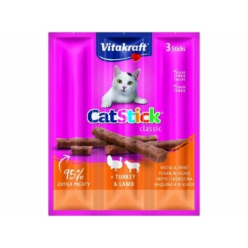 Vitakraft Cat Stick Jutalomfalat Mini Pulyka & Bárány 3x6g – jutalomfalat kutyáknak