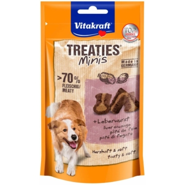 Vitakraft Treaties Minis Kutya Jutalomfalat Májas 48g – jutalomfalat kutyáknak