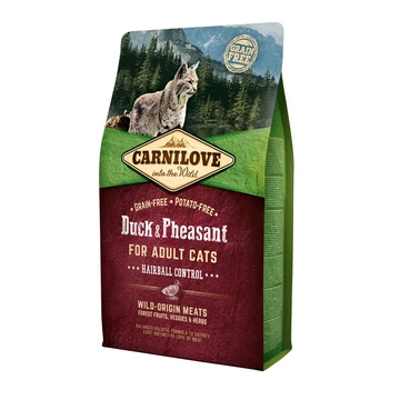 Carnilove Cat Adult Duck &amp; Pheasant Hairball Control-  Kacsa és Fácán Hússal 2kg