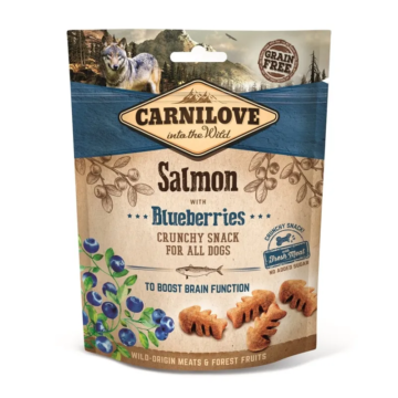 Carnilove Dog Crunchy Snack Salmon & Blueberries-  Lazac Hússalés Áfonyával 200g