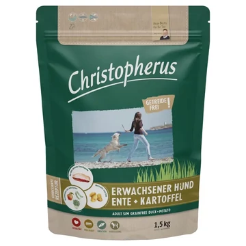 Christopherus Dog Adult Grainfree Kacsa és burgonya Small&medium 1,5kg