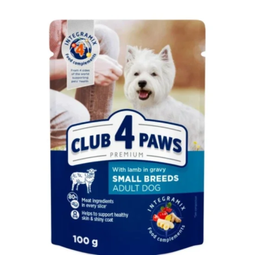 Club 4 Paws Alutasakos Kutyaeledel Bárány Szószban 100g