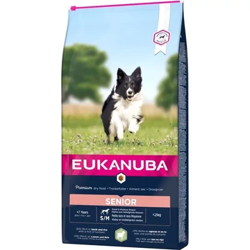 Eukanuba Senior Small&Medium Lamb&Rice kutyatáp 12kg