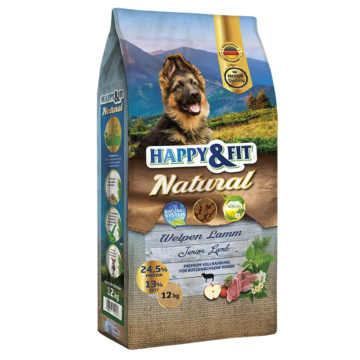 Happy&amp;Fit Natural Welpen Lamm 12kg