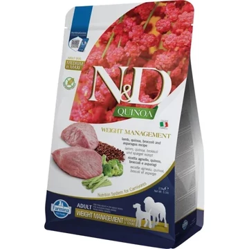 N&amp;D Dog Quinoa Weight Management Adult Medium/Large bárány 2,5kg