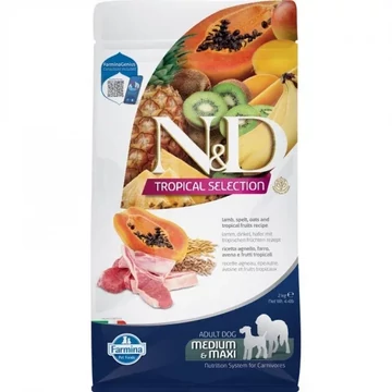 N&D Tropical Selection Dog Lamb adult medium & maxi 2kg