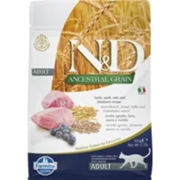 N&amp;D Cat Ancestral Grain bárány, tönköly, zab&amp;áfonya adult 300g