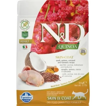 N&amp;D Cat Quinoa Skin&amp;coat fürj 300g