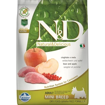 N&amp;D Dog Prime Vaddisznó&amp;alma Adult Mini 7kg