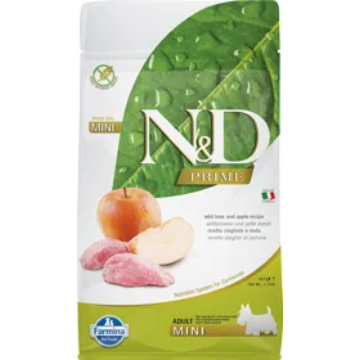 N&D Dog Prime vaddisznó&alma adult mini 800g