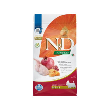 N&D Pumpkin Dog fürj&sütőtök,gránátalma adult mini 2kg