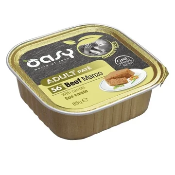 Oasy Cat Alutálka GF Adult Beef with carrots 85g