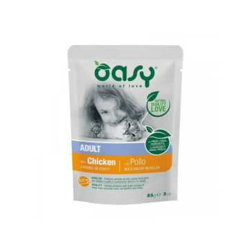 Oasy Cat Alutasakos Chunks in Gravy Adult Chicken 85g