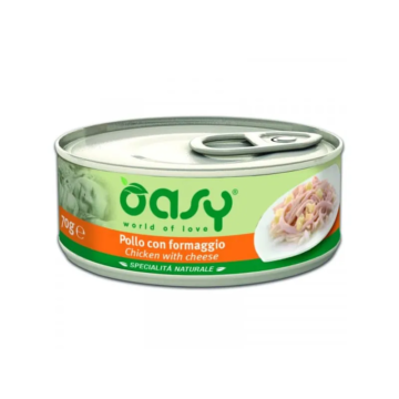 Oasy Cat Konzerv Natural Chicken&Cheese 70g