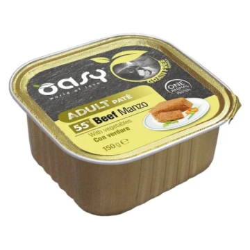 Oasy Dog Alutálka GF Adult Beef with vegetables 150g