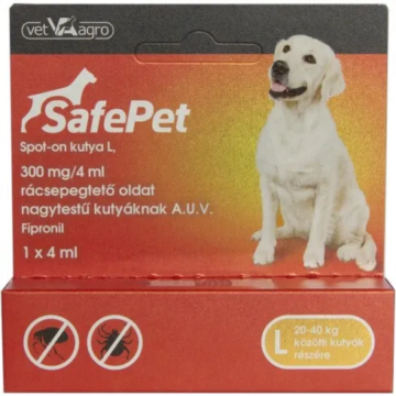 SafePet 300 mg/4 ml spot on kutya L 20-40 kg 1x