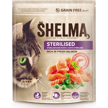 Shelma Száraz Steril Macskaeledel, FM Grain free 750g , Lazac