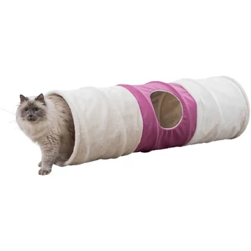 Trixie Alagút Macskának XXL Plüss 35x115cm Bézs/Fuchsia